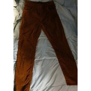 Patagonia Corduroy Pants Womens Size 28 Brown Raw Hem Straight Slim